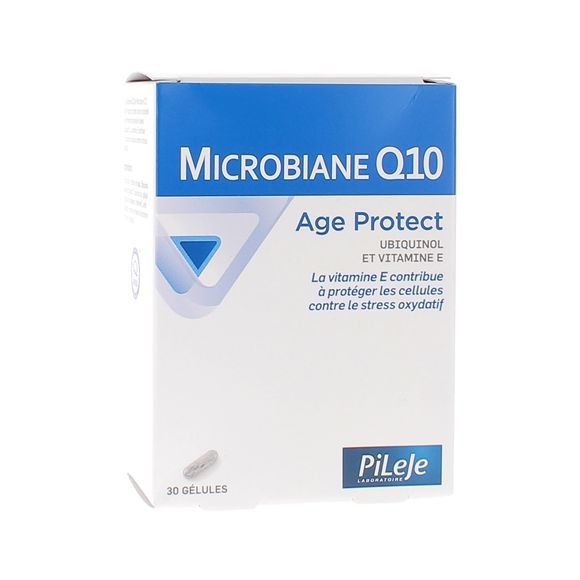 Microbiane Q10 Alterschutz Pileje - Packung mit 30 Kapseln