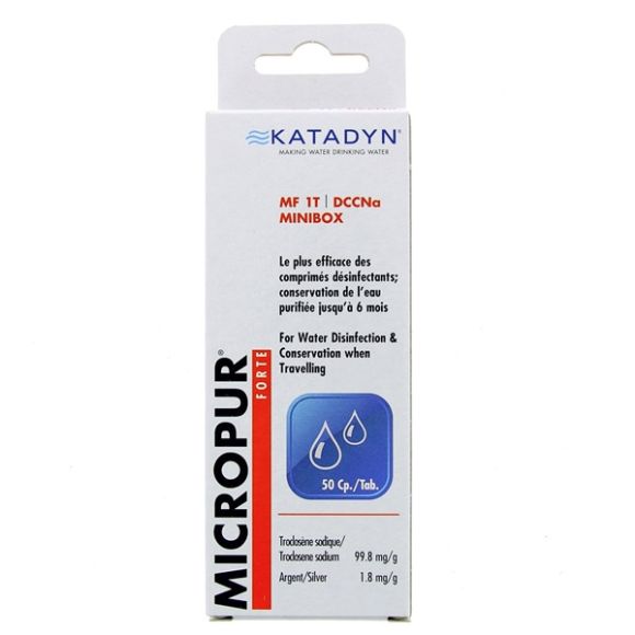 Micropur forte Desinfektionstabletten - Packung mit 50 Tabletten