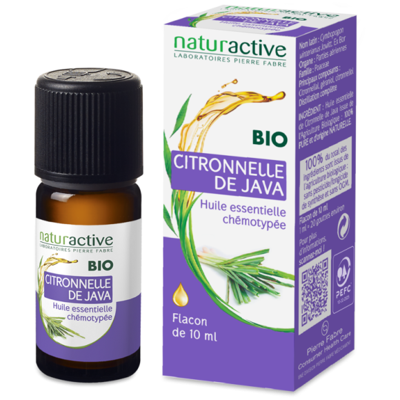Ätherisches Öl von Java-Zitronengras BIO Naturactive - Flasche mit 10 ml
