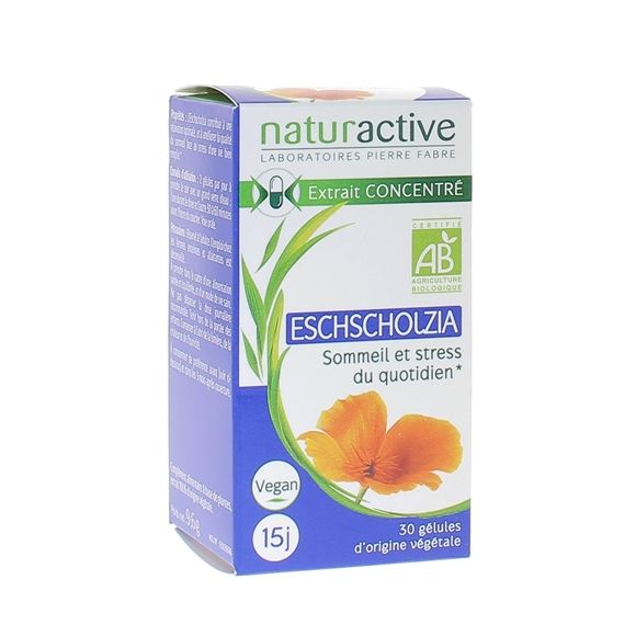 Eschscholzia bio Naturactive - Packung mit 30 Kapseln