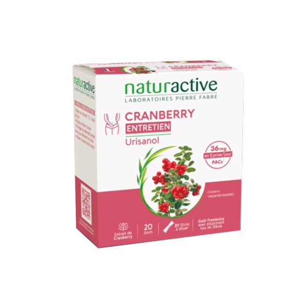 Urisanol Cranberry Pflege Naturactive - Box mit 20 Sticks