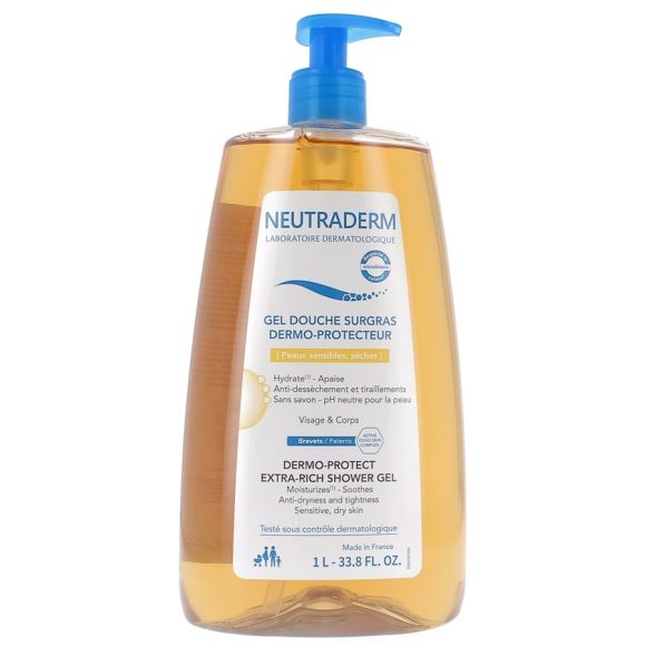 Überfettendes, dermo-schützendes Duschgel Neutraderm - Pumpflasche 1L