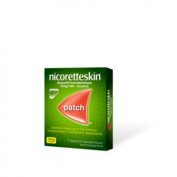 Nicorette Skin 15mg/16h transdermale Pflaster - Packung mit 7 Pflastern