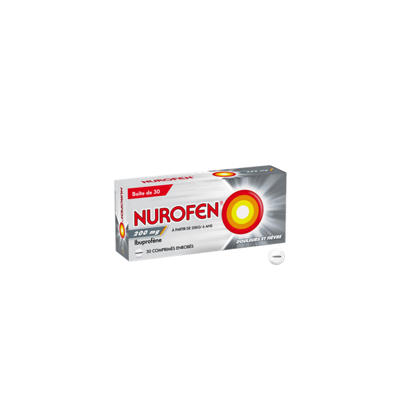 Nurofen 200mg Tabletten - Packung mit 30 überzogenen Tabletten