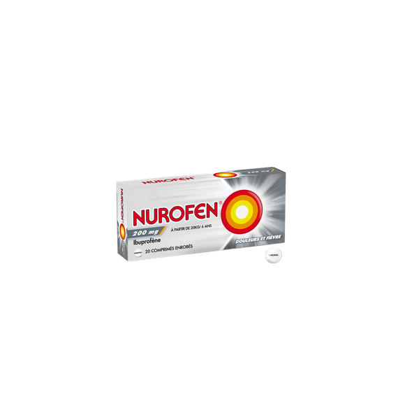 Nurofen 200mg Tabletten - Packung mit 20 überzogenen Tabletten
