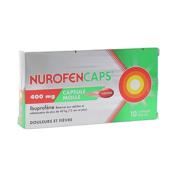 Nurofencaps 400mg Weichkapseln - Packung mit 10 Weichkapseln