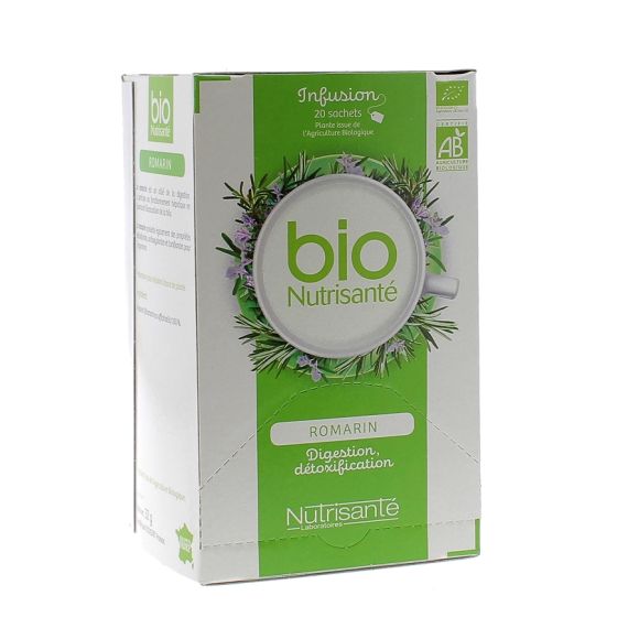 Infusion Wohlbefinden Rosmarin BIO Nutrisanté - 20 Beutel