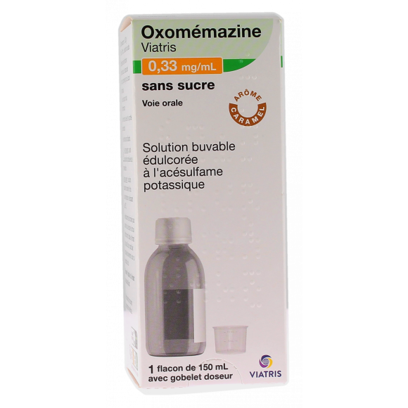 OXOMEMAZIN MYLAN 0,33 mg/ml ZUCKERFREIE Lösung zum Einnehmen - Flasche mit 150 ml