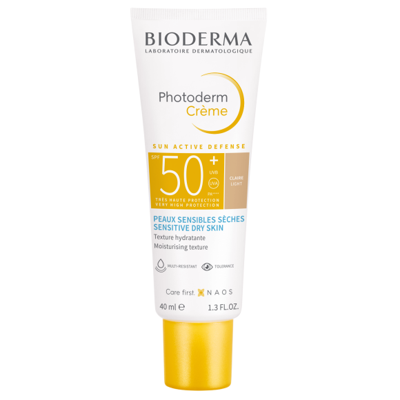 Photoderm Creme mit heller Tönung SPF50+ Bioderma - Tube mit 40 ml