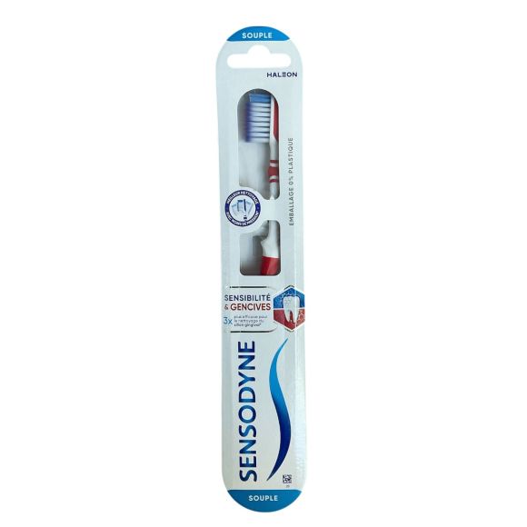 Weiche Zahnbürste Sensodyne - eine Zahnbürste