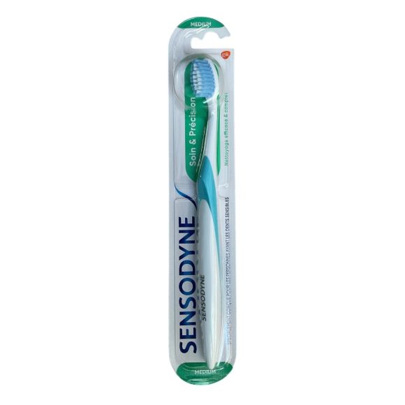 Zahnbürste Pflege und Präzision medium Sensodyne - eine Zahnbürste