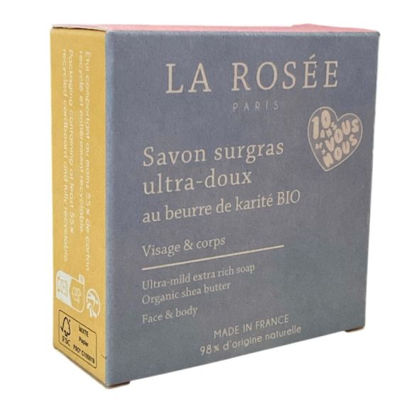 Ultra-sanfte Überfettungsseife La Rosée - 100g Stück