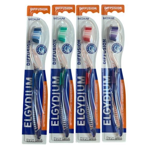 Diffusion Zahnbürste Elgydium - eine Zahnbürste