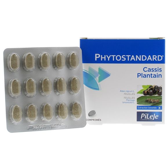 Phytostandard von Schwarze Johannisbeere und Wegerich BIO Pileje - Packung mit 30 Tabletten