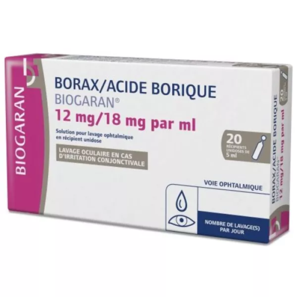 Borax Borsäure Biogaran - 20 Einzeldosen à 5 ml