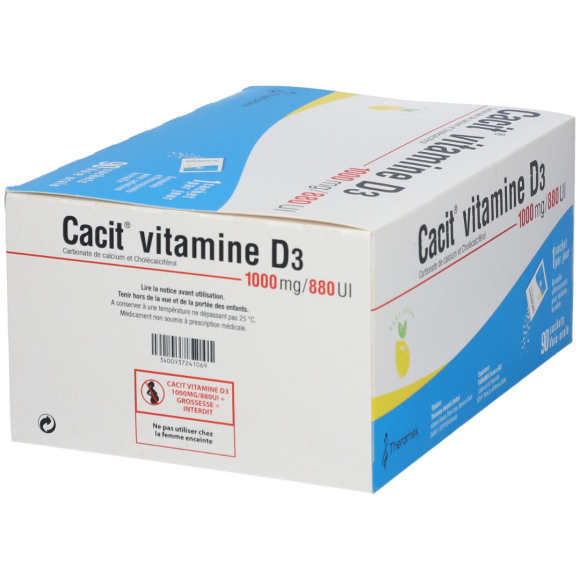 Cacit Vitamin D3 1000mg/880 U.I - 90 Beutel