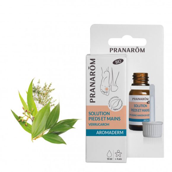 Aromaderm Lotion für Füße und Hände Pranarôm - Flasche mit 10 ml