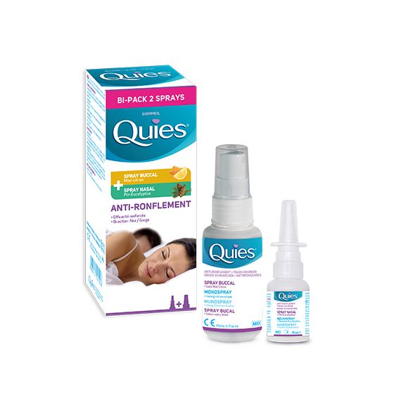 Quies Anti-Schnarchen - Nasenspray 15 ml + Mundspray 70 ml