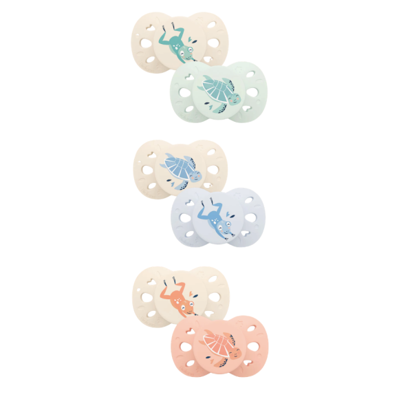 Anatomische Schnuller 0-6 Monate Tiere Biolane - 2er Pack Schnuller