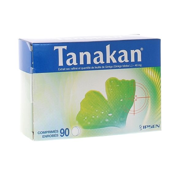 Tanakan 40mg Filmtabletten - Packung mit 90 Filmtabletten