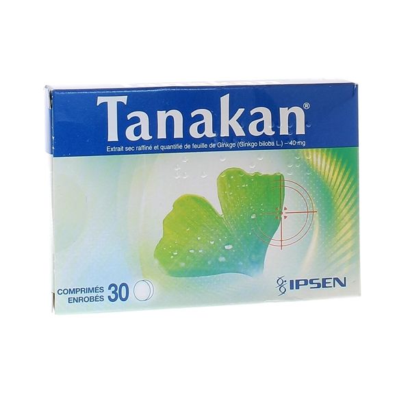 Tanakan 40mg Filmtabletten - Packung mit 30 Filmtabletten