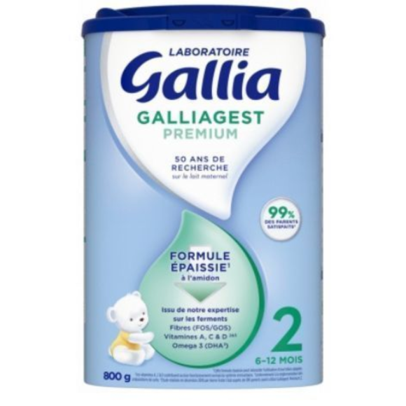Galliagest Premium Pulvermilch 2. Alter Gallia - Dose mit 800g
