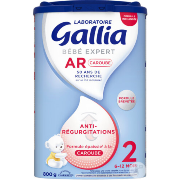 Bébé Expert AR Johannisbrotkernmehl Milchpulver 2. Alter Gallia - Dose 800g