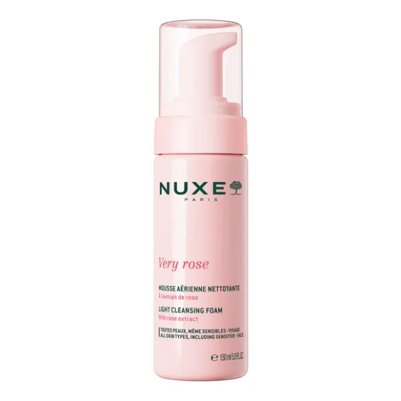 Very Rose Mousse luftige Reinigungsmousse Nuxe - Flasche mit 150 ml
