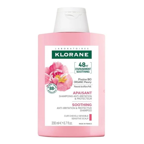Beruhigendes & anti-irritierendes Shampoo mit Bio-Pfingstrose Klorane - Flasche mit 200ml