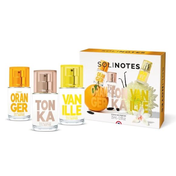 Entdecker-Set Orangenblüte Tonka Vanille Solinotes - Set mit 3 Produkten à 15 ml