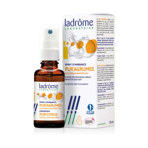 Raumspray Pur'Agrumes Ladrôme - Spray von 30 ml