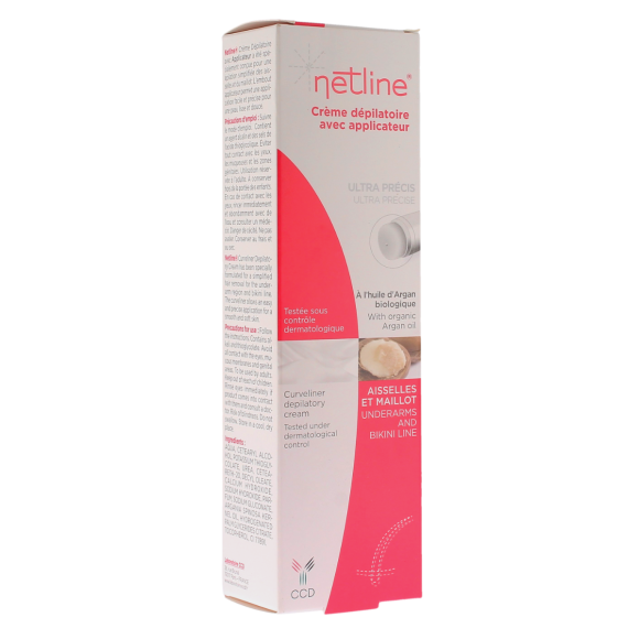Enthaarungscreme mit Applikator Netline - 100ml Tube + 1 Applikator