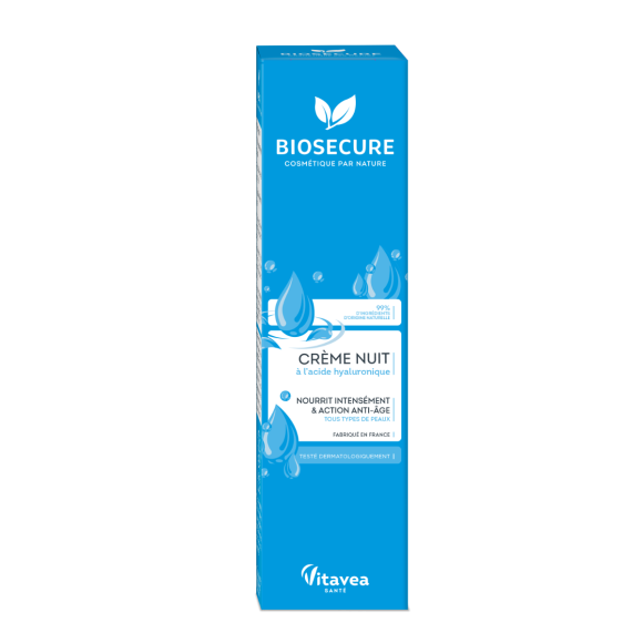 Nachtcreme mit Hyaluronsäure Bio Secure - Tube mit 50 ml