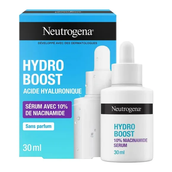 Sérum Hydro Boost Hyaluronsäure + 10% Niacinamid Neutrogena - Pipettenflasche 30ml
