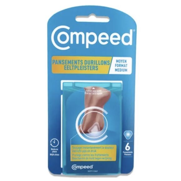 Hühneraugenpflaster mittel Compeed - Packung mit 6 Pflastern