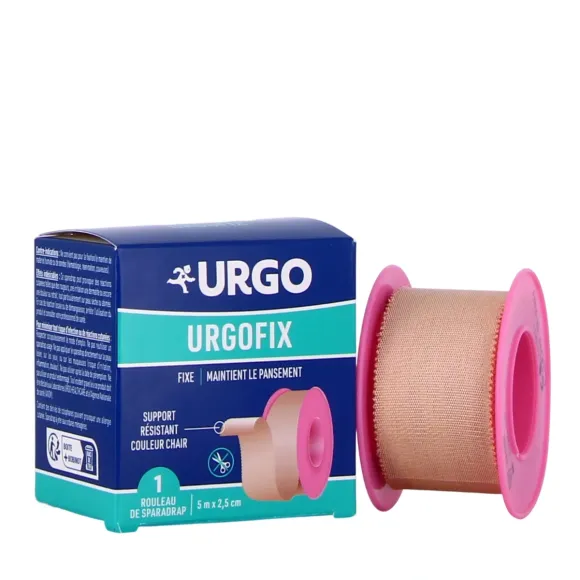 Sparadrap Urgofix gewebt hautfarben Urgo - 1 Rolle von 5mx2,5m