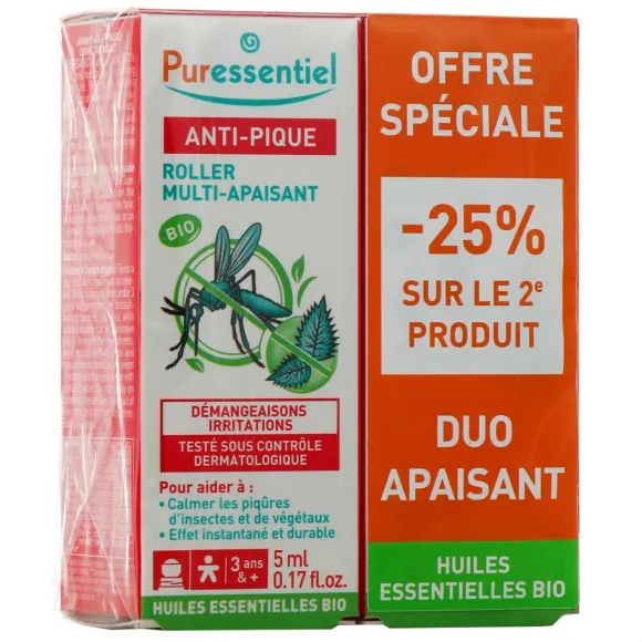Anti-Stich Roller Multi-Beschleuniger Puressentiel - 2er Set Sonderangebot