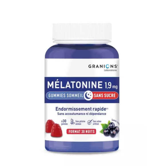 Melatonin 1,9 mg Granions - Packung mit 60 Gummies