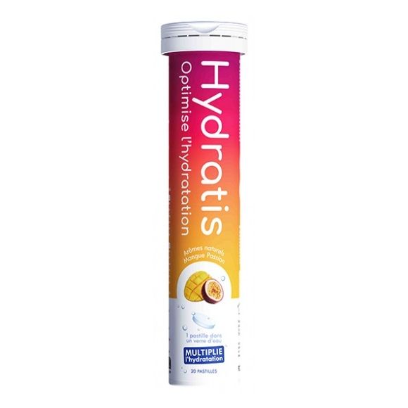 Hydrationslösung mit Mango- und Passionsfruchtgeschmack Hydratis - Tube mit 20 Brausetabletten