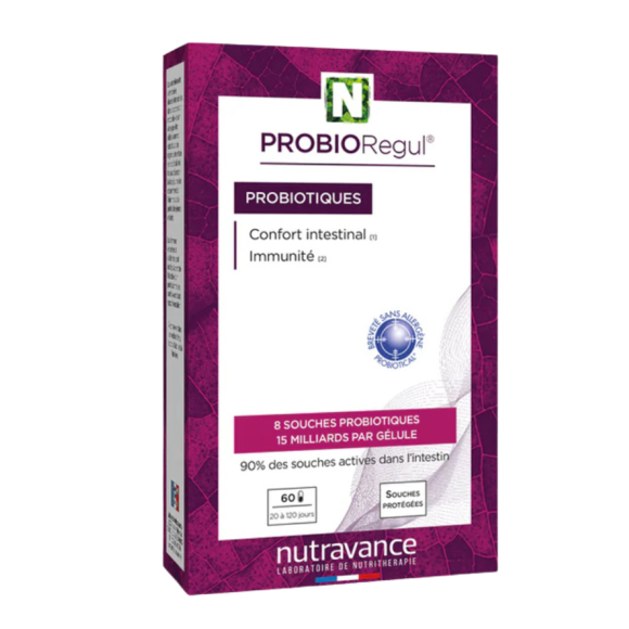 ProbioRegul Probiotika Nutravance - Packung mit 60 Kapseln