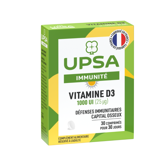 Immunität Vitamin D3 1000 IE UPSA - Packung mit 30 Tabletten