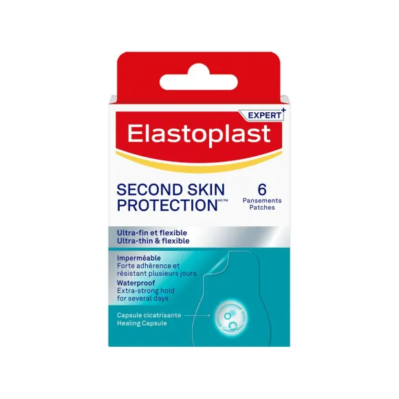 Zweite Hautschutzpflaster Elastoplast - Packung mit 6 Pflastern
