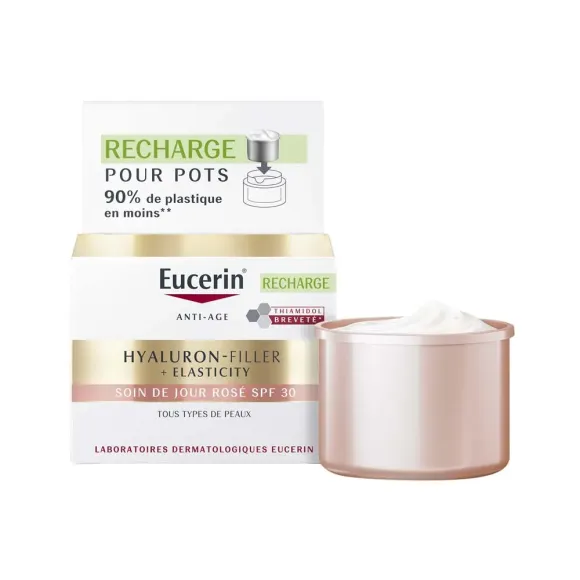 Hyaluron-Filler + Elastizität Tagespflege Rosé SPF30 Eucerin - Nachfüllpackung 50ml