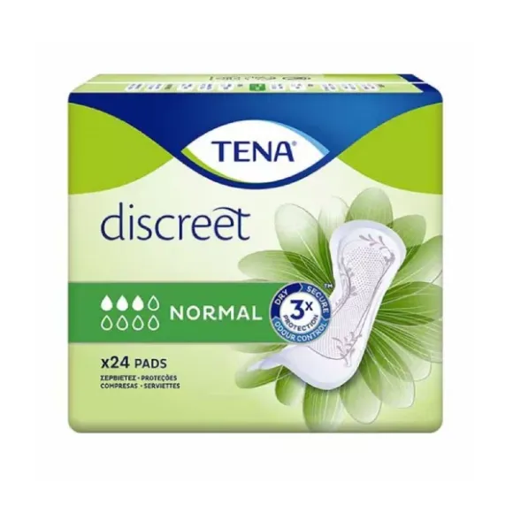 Tena Lady Discreet Normal - 24 anatomisch geformte Schutzvorrichtungen