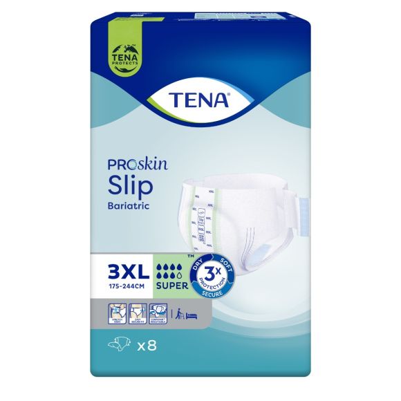 ProSkin bariatrische Slips Größe 3XL Tena - Packung mit 8 Schutzvorrichtungen