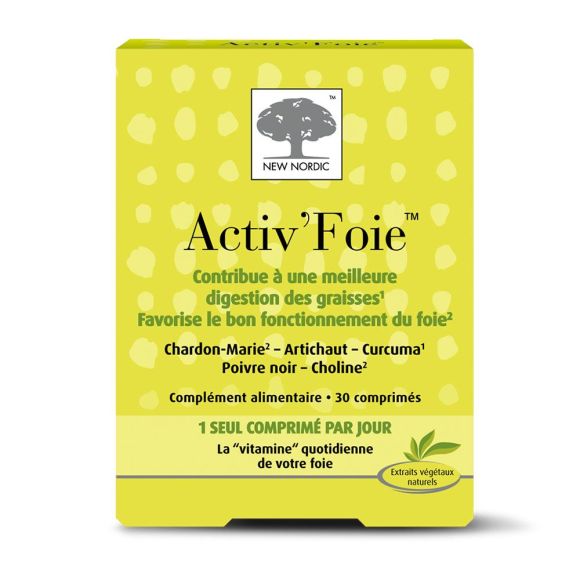 Activ'foie New Nordic - Packung mit 30 Tabletten