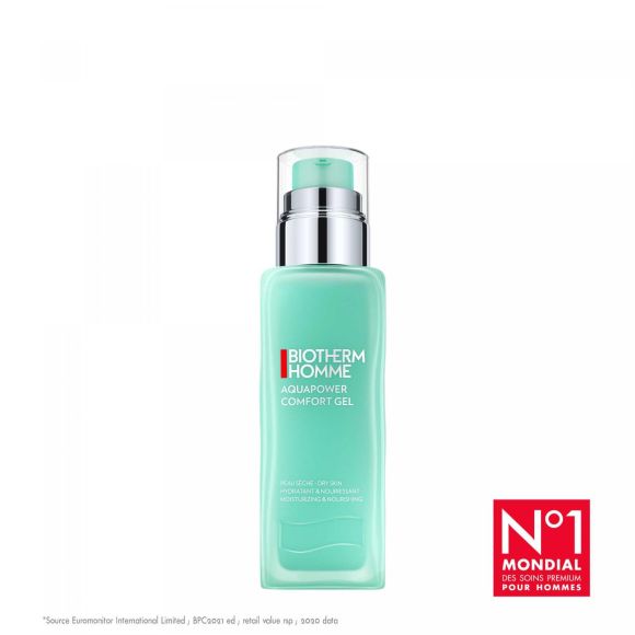 Aquapower Comfort Gel feuchtigkeitsspendende Gesichtscreme für Männer von Biotherm - Pumpflasche mit 75 ml