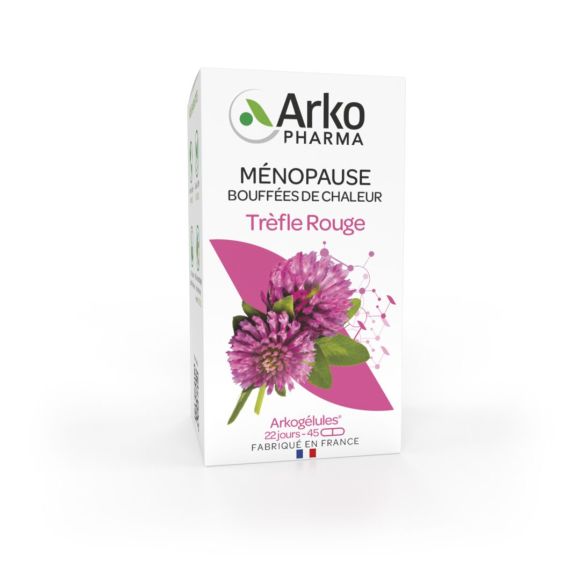 Arkogélules Rotklee Arkopharma - Packung mit 45 Kapseln