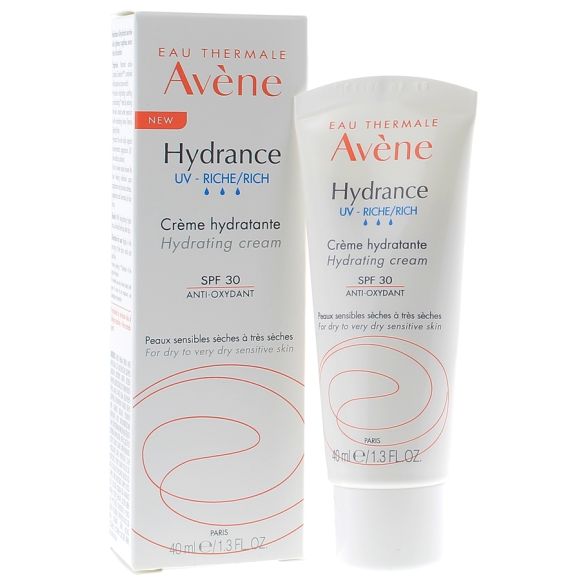 Hydrance reichhaltige feuchtigkeitsspendende Emulsion UV spf 30 Avène - Tube mit 40 ml
