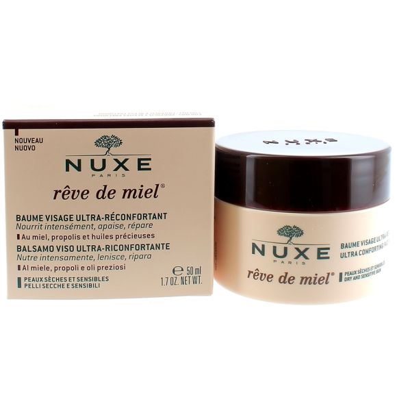 Ultra-komfortable Gesichtscreme Rêve de Miel Nuxe - 50 ml Tiegel